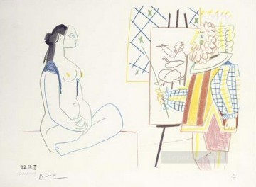 The Artist and His Model II 1958 Pablo Picasso Oil Paintings
